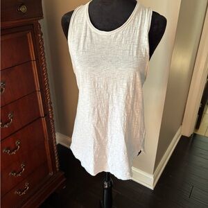 Lovestitch White Textured Tank Top